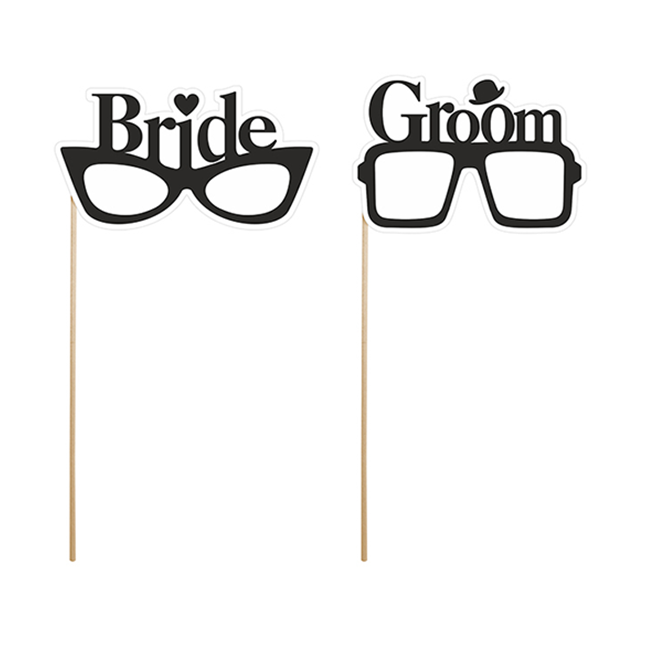 1 Photobooth Set - Bride & Groom 
