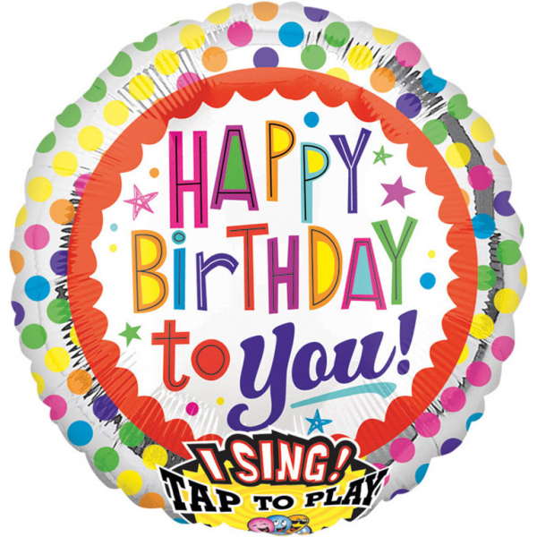 Musikballon Happy Birthday to You - Folienballon