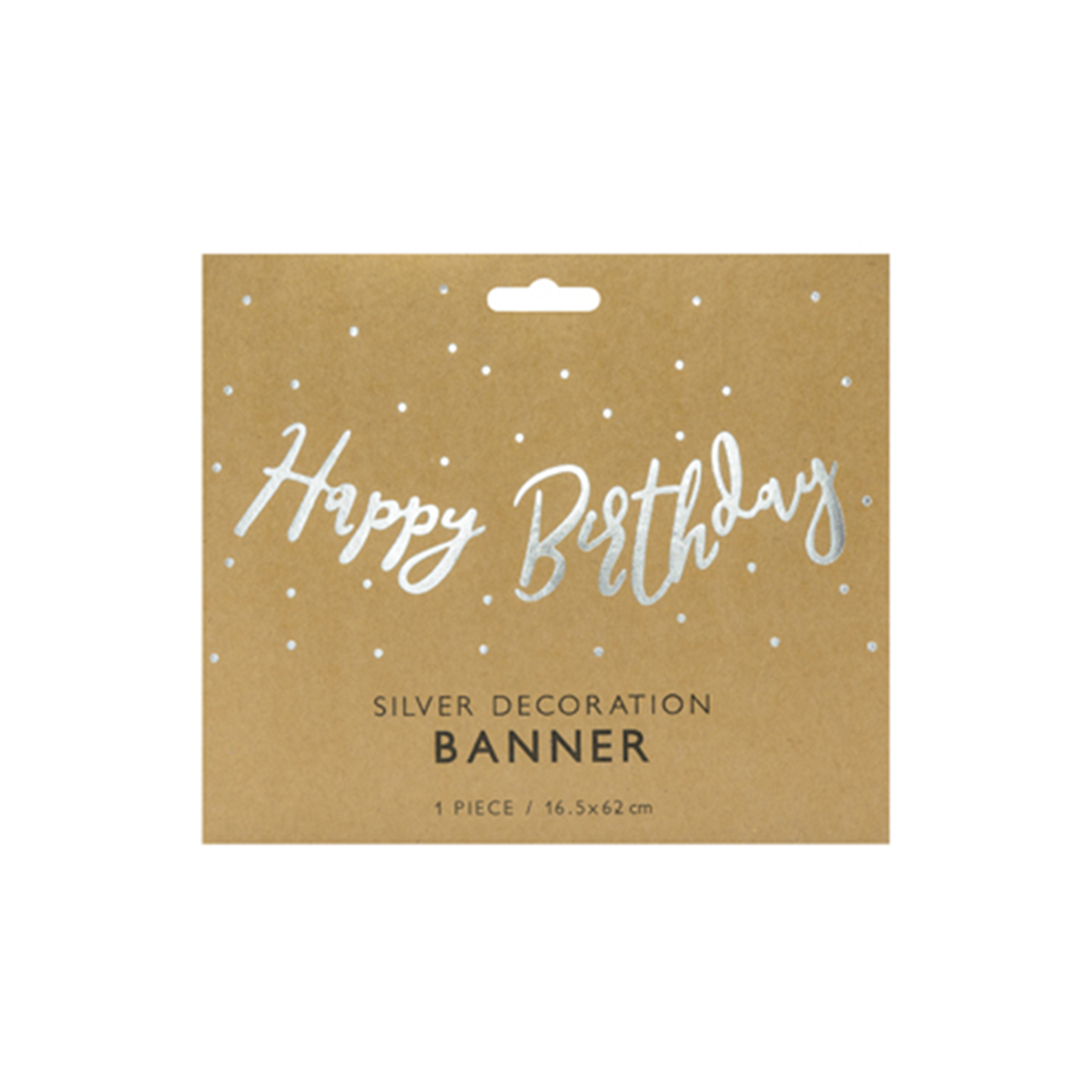 Banner - Happy Birthday - Silber