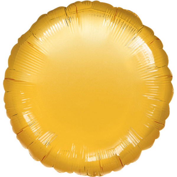 Standard Folienballon Rund - Gold satin