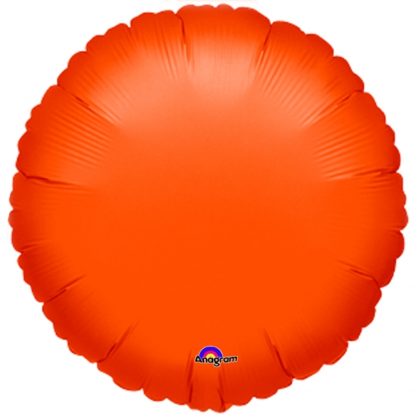 Standard Folienballon Rund - orange metallic 