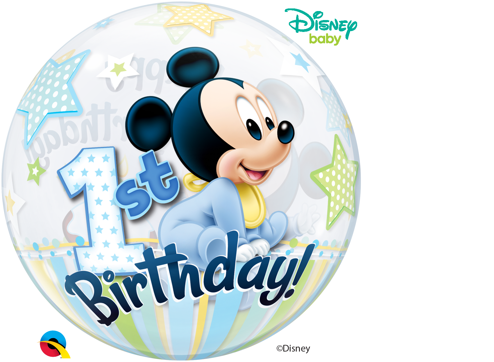 BUBBLES - Disney Mickey Mouse 1st Birthday