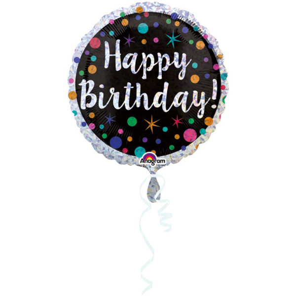 Happy Birthday Dots  - Folienballon