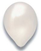 Latex Ballon weiß metallic
