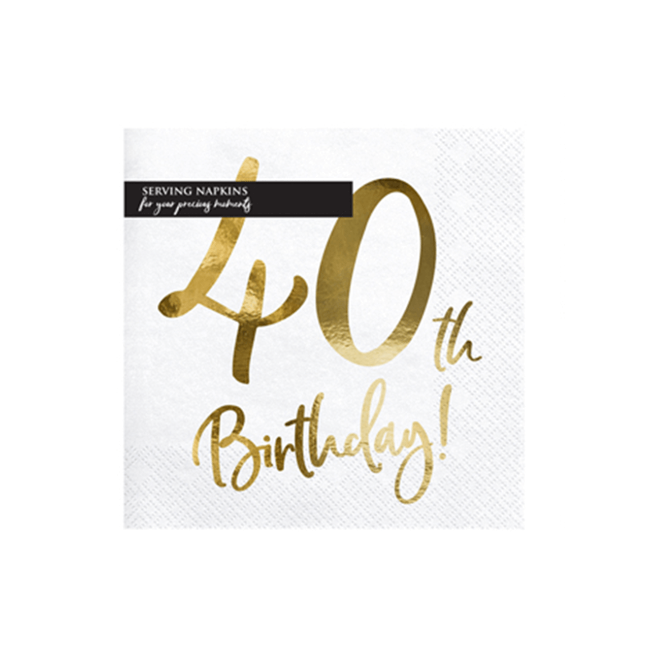 20x Servietten Trend 40 th Birthday