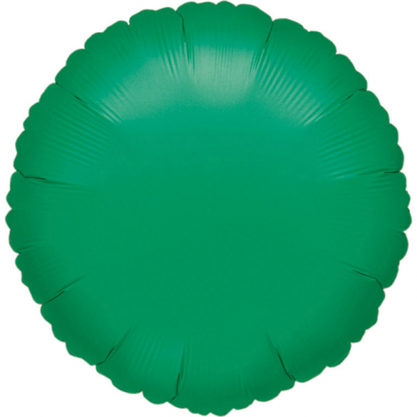 Standard Folienballon Rund - grün metallic