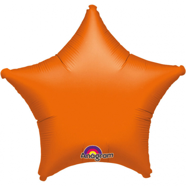 Standard Folienballon Stern - orange metallic