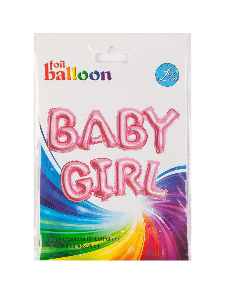 Baby Girl Schriftzug  - Folienballon 