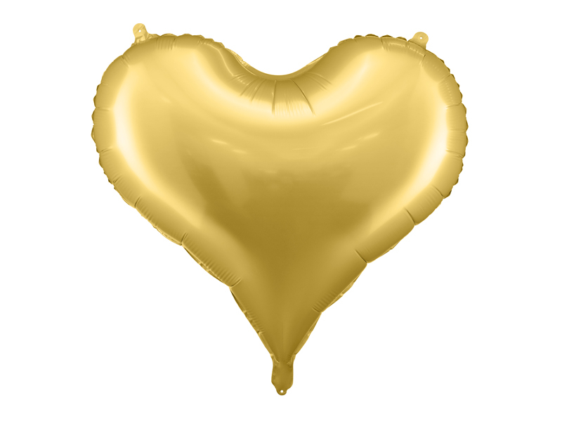 Herz gold - Folienballon