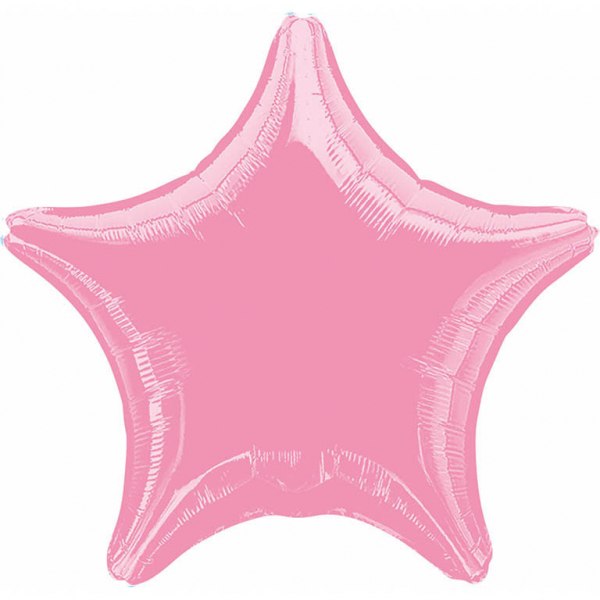 Standard Folienballon Stern - pink metallic   