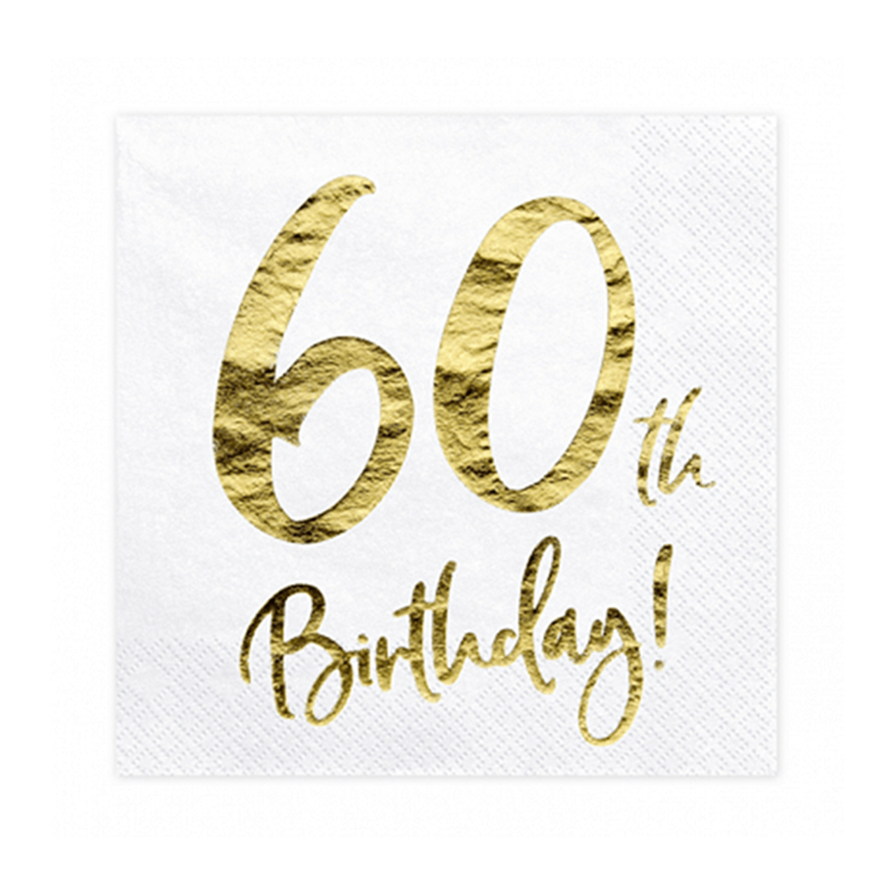 20x Servietten Trend 60 th Birthday